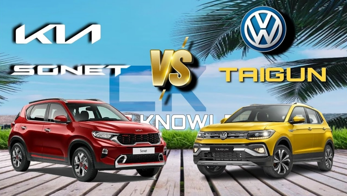Volkswagen Taigun AT vs Kia Sonet