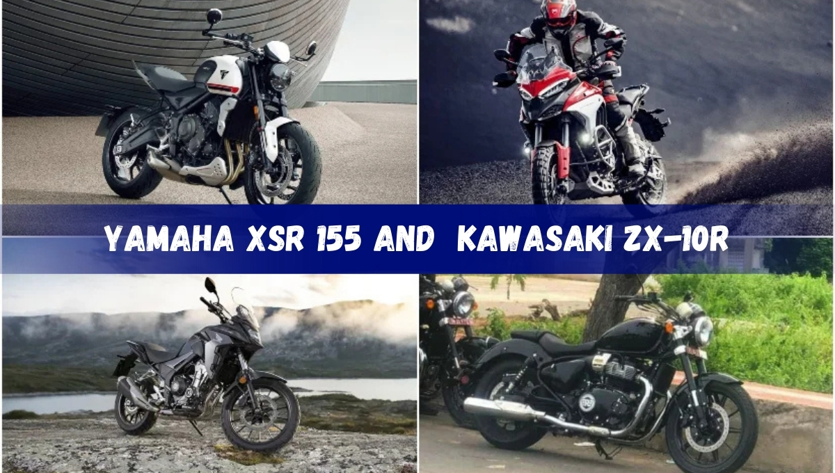 Yamaha XSR 155 and Kawasaki ZX-10R