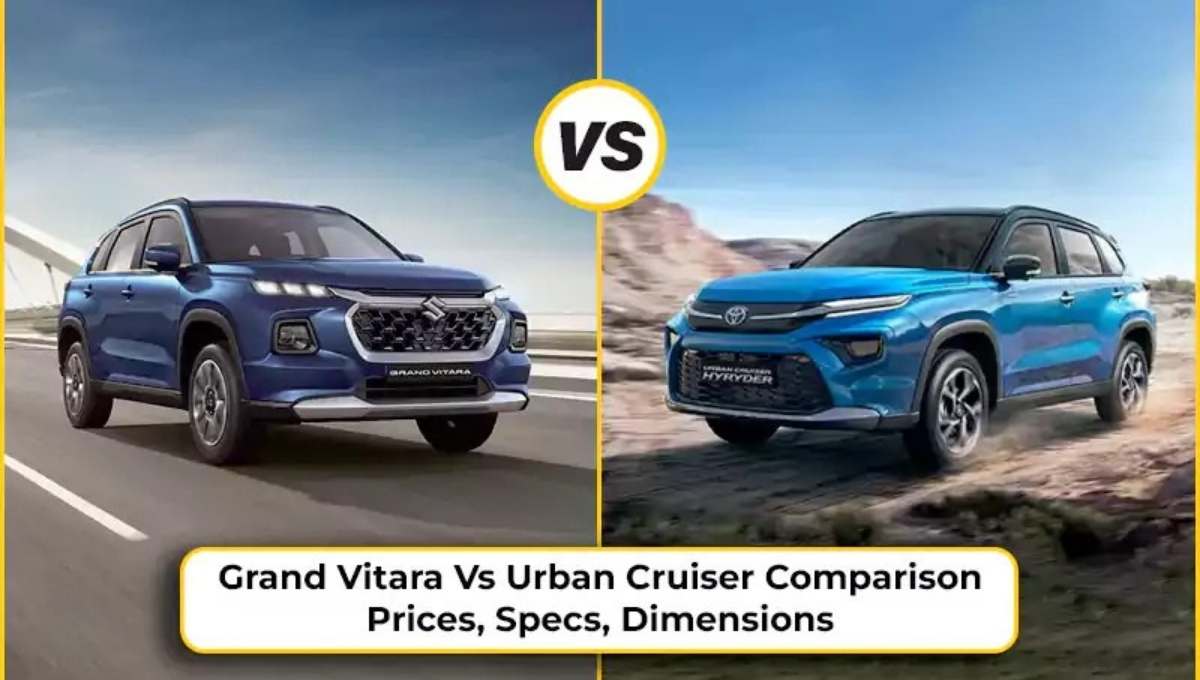 Toyota Urban Cruiser Hyryder vs Maruti Suzuki Grand Vitara